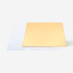 Подложка под торт Золото/Белая 1,5 мм 25х25 см 