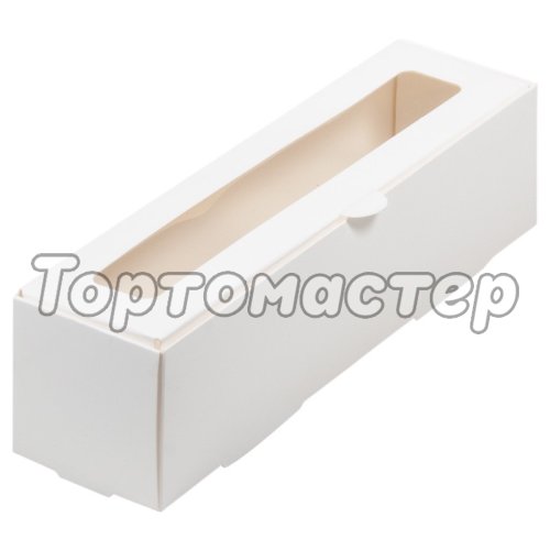 Короб для макарон с окошком Белый 21x5,5x5,5 см 080280