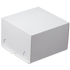 Коробка для торта белая 30х30х19 см ForGenika CHROM White 300*300*190 мм S