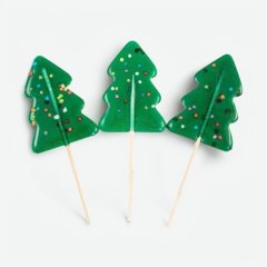 Форма силиконовая для леденцов "Ёлочки" 5х3,7 см 630918