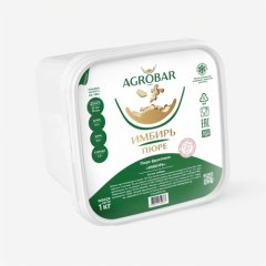 Пюре замороженное без сахара AGROBAR Имбирь 1 кг 