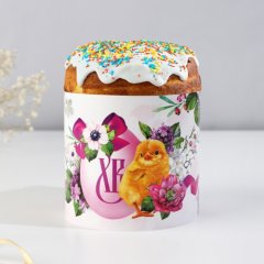 Бумажный ободок для кулича "ХВ" 32,2х9 см 9892343