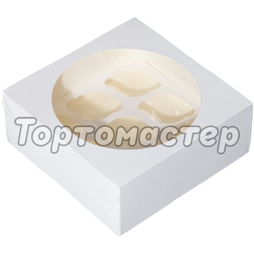 Коробка на 9 капкейков Muf Pro Window White ForGenika  ForG MUF 9 PRO I W W