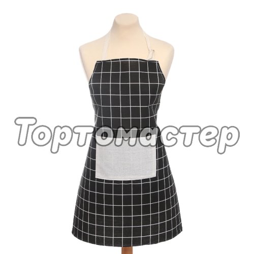 Фартук хлопковый Чёрный 9446176