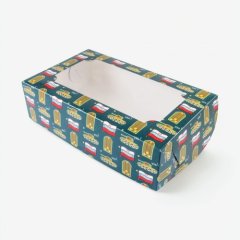 Коробка для сладостей с окном "23 февраля" 25х15х7 см 710174