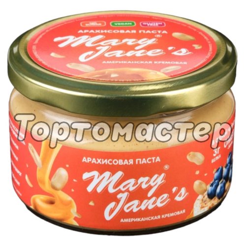 Паста арахисовая Mary Jane's "карамельная кремовая" 200 г 