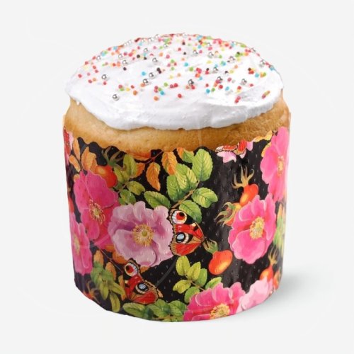 Форма для кулича "Цветы шиповника" D90 H90 10 шт 