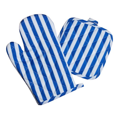 Набор кухонных прихваток "Синие полосочки" 9241945