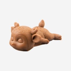 Молд силиконовый 3D "Спящий оленёнок на животике" 136