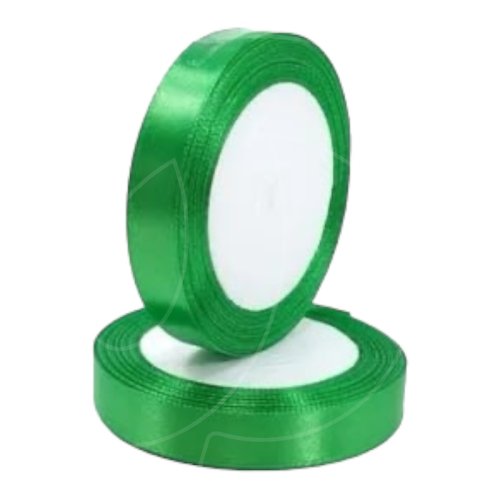 Лента для декора и упаковки Атласная Изумрудная 1,2 см 