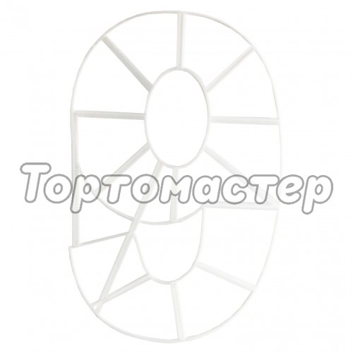 Вырубка пластиковая для торта "Цифра 9" 71598