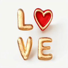 Молд силиконовый "LOVE" 5,5х4,5 см 661813