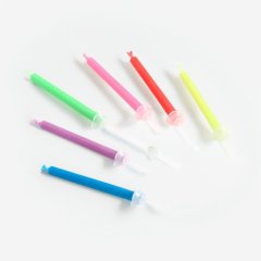 Свечи декоративные "Цветное пламя" 7 см 6 шт 5108387