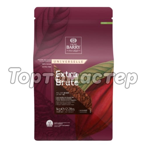 Какао-порошок CACAO BARRY Extra Brute Алкализованный 400 г DCP-22SP-760 фасовка