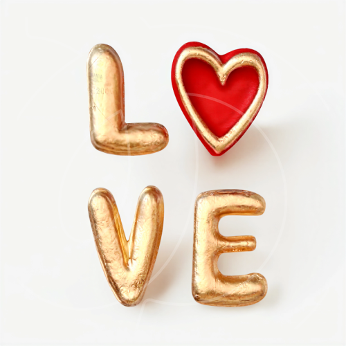 Молд силиконовый "LOVE" 5,5х4,5 см 661813