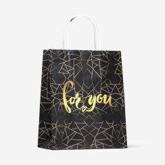 Пакет бумажный "Для тебя" 22х12х27 см 9671937