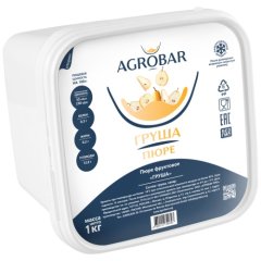 Пюре замороженное AGROBAR Груша 1 кг 