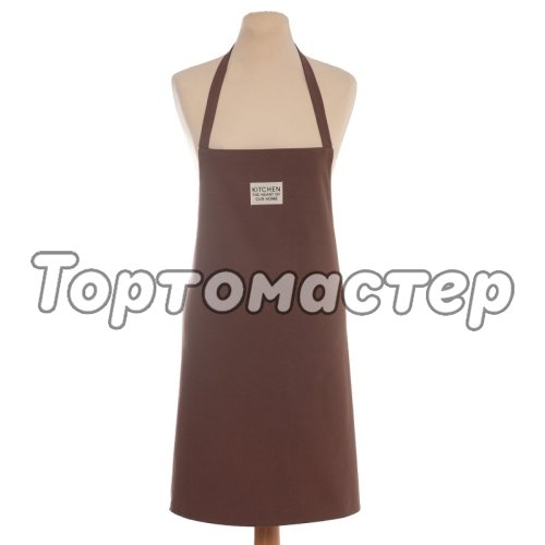 Фартук хлопковый/лён Коричневый 7866018