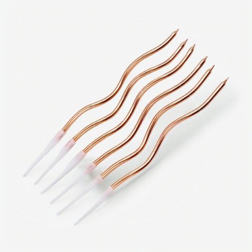 Свечи декоративные "Бронзовая волна" 6 шт Свеч-65 (00-00001401)