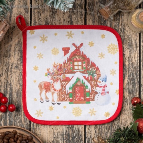 Прихватка кухонная "Новогодние игрушки" 4530393			