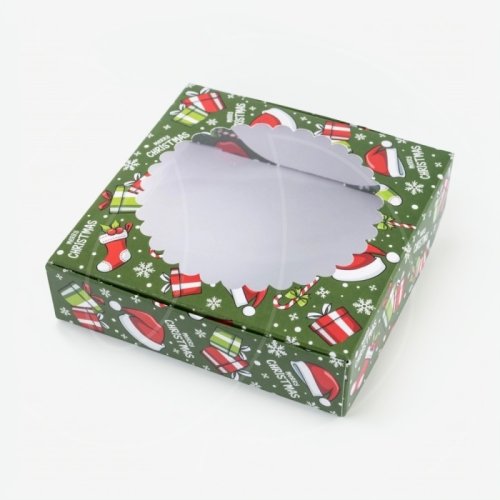 Коробка для сладостей "Рождественское ассорти" 12х12х3 см 710200