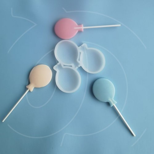 Форма силиконовая для леденцов "Воздушные шарики" 4,5x3,3 см арт008792