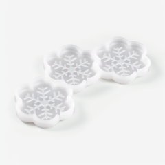Форма силиконовая для леденцов "Снежинки" 4,3 см арт008819