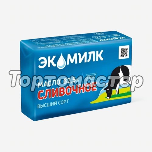 Масло сливочное несоленое Экомилк 82,5% 330 г 