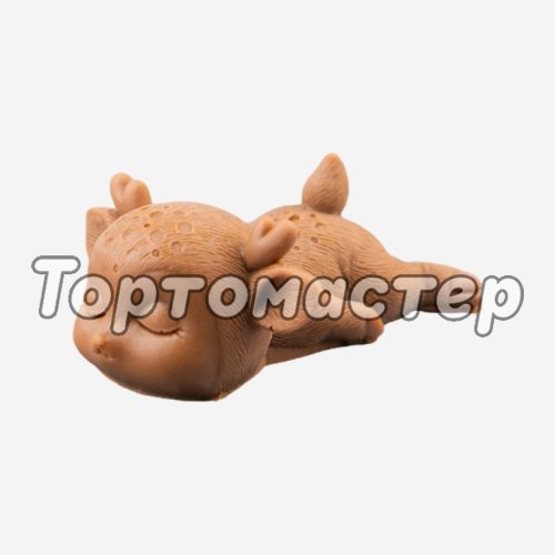 Молд силиконовый 3D "Спящий оленёнок на животике" 136