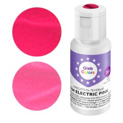 Краситель пищевой гелевый водорастворимый GLEB (CAKE) COLORS 164 Electric Pink 20 г CC164EP