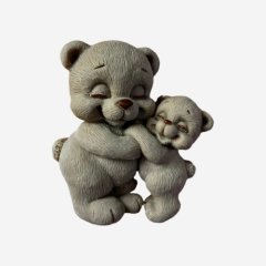 Фигурка из шоколадной глазури "Мишка мама с малышом" 